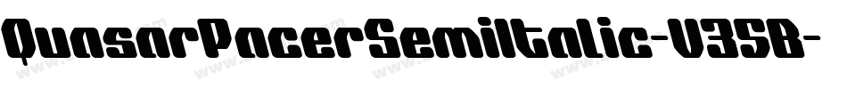 QuasarPacerSemiItalic-V35B字体转换