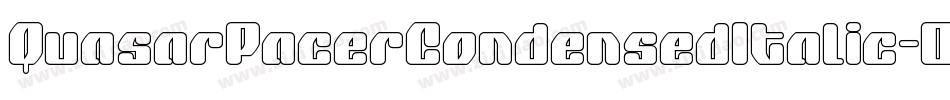 QuasarPacerCondensedItalic-0Z6G字体转换