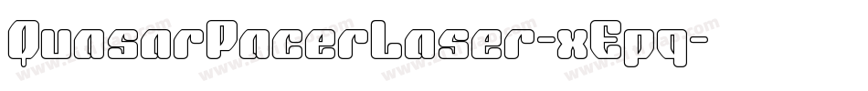 QuasarPacerLaser-xEpq字体转换
