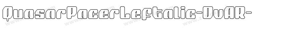 QuasarPacerLeftalic-DvAR字体转换