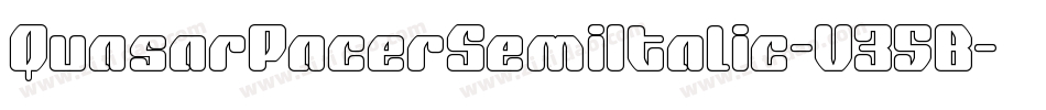 QuasarPacerSemiItalic-V35B字体转换