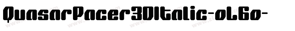 QuasarPacer3DItalic-oL6o字体转换