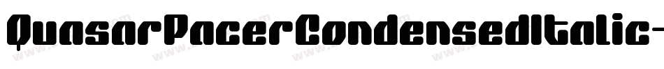 QuasarPacerCondensedItalic-0Z6G字体转换