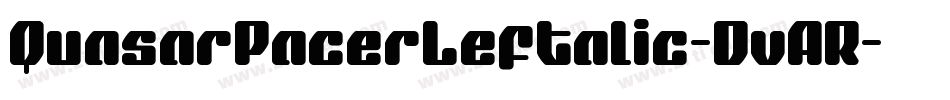QuasarPacerLeftalic-DvAR字体转换