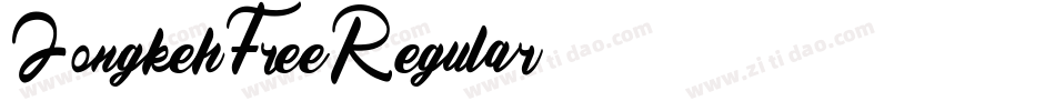 JongkehFreeRegular字体转换