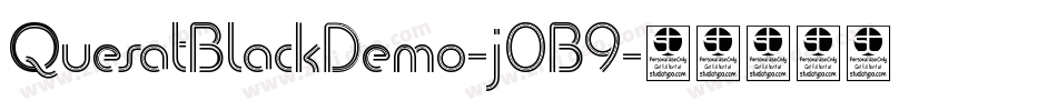 QuesatBlackDemo-j0B9字体转换