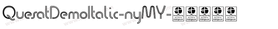 QuesatDemoItalic-nyMY字体转换