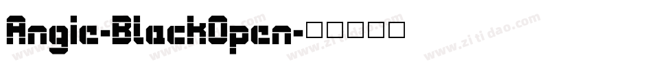 Angie-BlackOpen字体转换