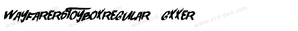 WayfarersToyBoxRegular-gxxER字体转换