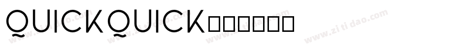 QuickQuick字体转换