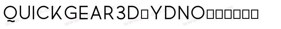 Quickgear3D-YDnO字体转换
