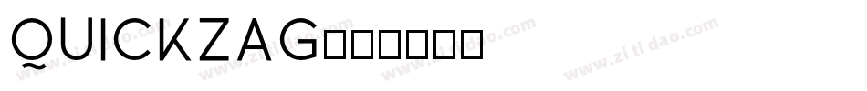 Quickzag字体转换