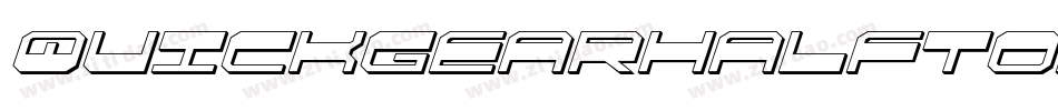 QuickgearHalftoneItalic-lmod字体转换