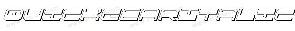 QuickgearItalic-nP0g字体转换