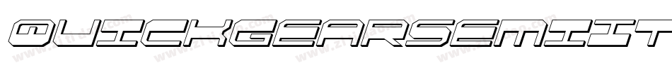 QuickgearSemiItalic-RaOA字体转换 QuickgearSemiItalic-RaOA字体转换