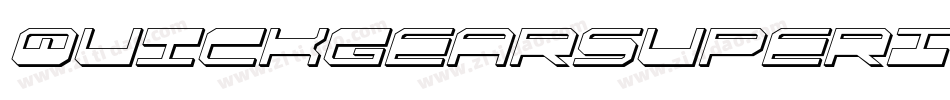 QuickgearSuperItalic-BKvd字体转换