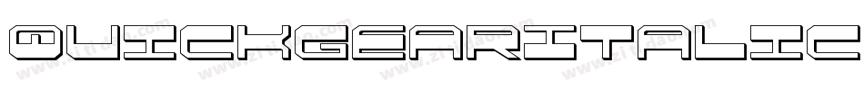 QuickgearItalic-nP0g字体转换