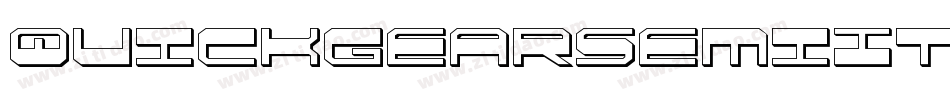 QuickgearSemiItalic-RaOA字体转换 QuickgearSemiItalic-RaOA字体转换