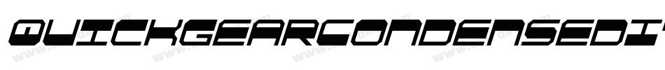 QuickgearCondensedItalic-jwoG字体转换