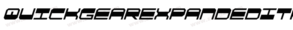 QuickgearExpandedItalic-5Ap8字体转换 QuickgearExpandedItalic-5Ap8字体转换