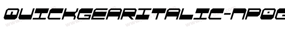 QuickgearItalic-nP0g字体转换