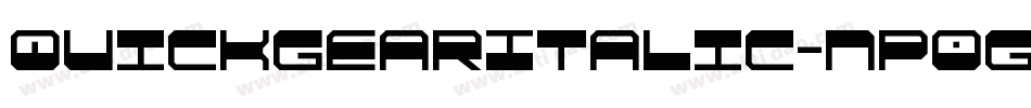 QuickgearItalic-nP0g字体转换