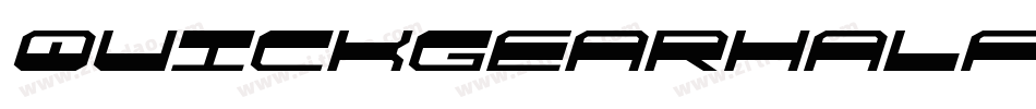QuickgearHalftoneItalic-lmod字体转换