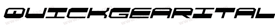 QuickgearItalic-nP0g字体转换