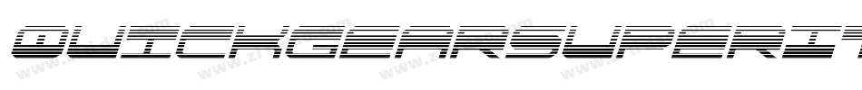 QuickgearSuperItalic-BKvd字体转换