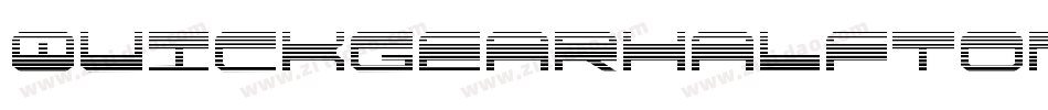 QuickgearHalftoneItalic-lmod字体转换
