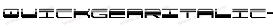 QuickgearItalic-nP0g字体转换