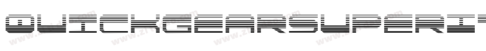 QuickgearSuperItalic-BKvd字体转换