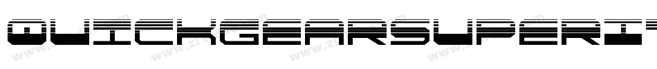 QuickgearSuperItalic-BKvd字体转换