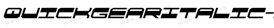 QuickgearItalic-nP0g字体转换