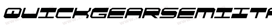 QuickgearSemiItalic-RaOA字体转换 QuickgearSemiItalic-RaOA字体转换