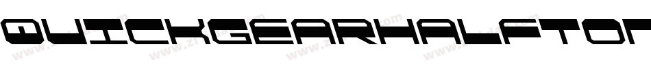 QuickgearHalftoneItalic-lmod字体转换