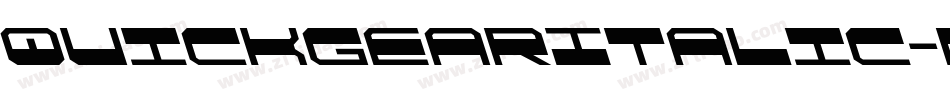 QuickgearItalic-nP0g字体转换