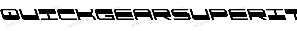 QuickgearSuperItalic-BKvd字体转换