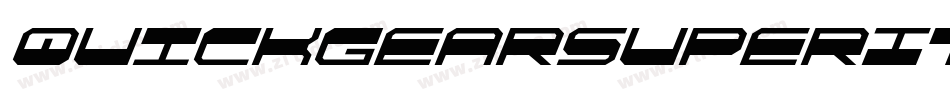 QuickgearSuperItalic-BKvd字体转换