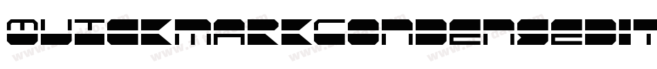 QuickmarkCondensedItalic-lyD0字体转换
