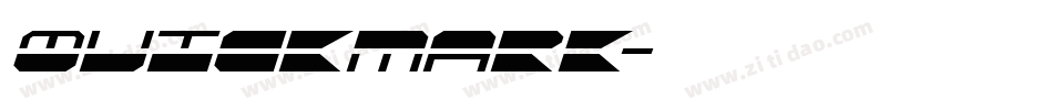 Quickmark字体转换