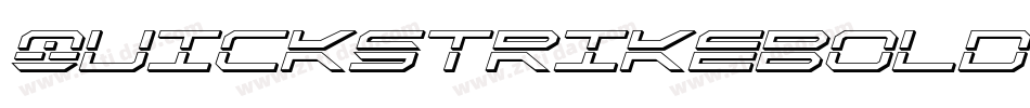 QuickstrikeBold-9D1j字体转换