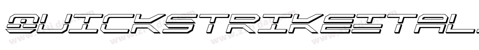 QuickstrikeItalic-8pvM字体转换