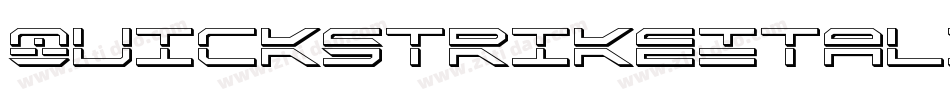 QuickstrikeItalic-8pvM字体转换
