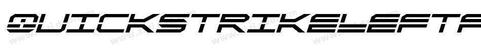 QuickstrikeLeftalic-YZ2q字体转换