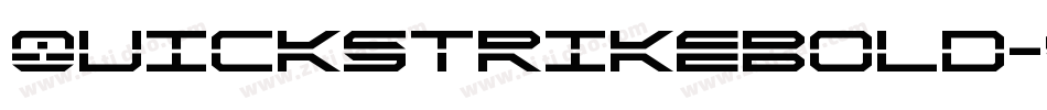 QuickstrikeBold-9D1j字体转换