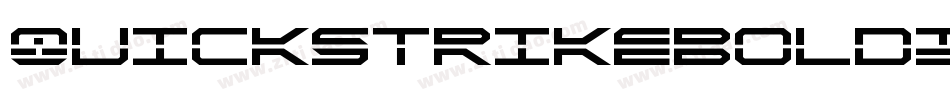QuickstrikeBoldItalic-lyoD字体转换