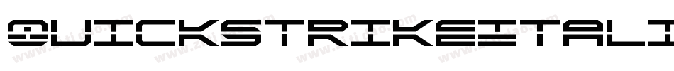 QuickstrikeItalic-8pvM字体转换