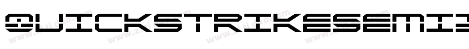 QuickstrikeSemiItalic-r6nx字体转换