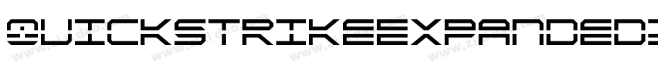 QuickstrikeExpandedItalic-B84B字体转换